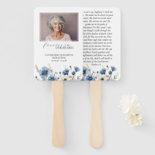 Leque Memorial Dusty Blue e White Photo