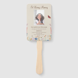 Leque Memorial Em Adoro Ordem Floral de Serviço de Memór