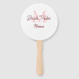 Leque Mini chá de panela vermelho monograma da tribo Bri