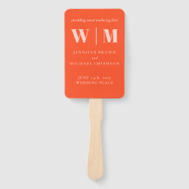 Leque Minimalist Orange Pink Simple Drink Wedding celeb