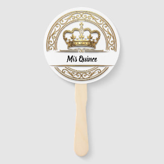 Leque Mis Quince Coleção Luxo Dourado