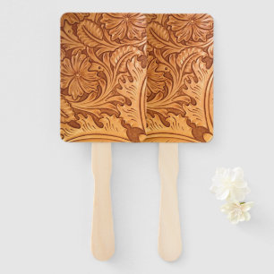 Leque Moda russa marrom do cowboy couro ocidental