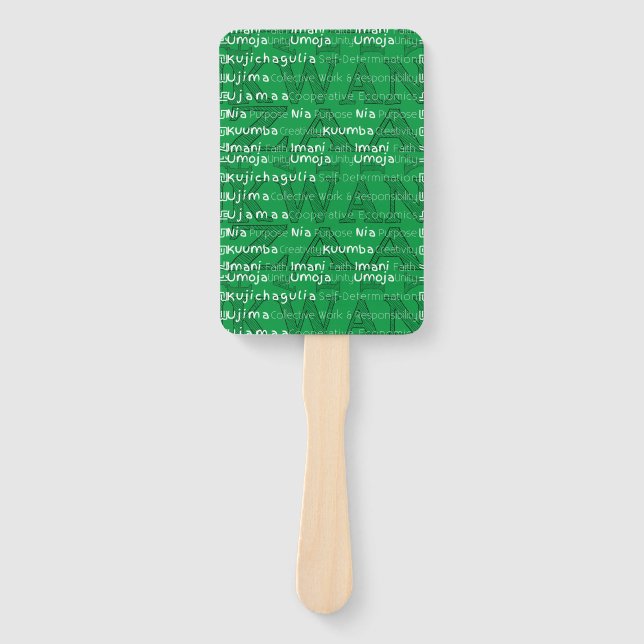 Leque Modern Happy Kwanzaa (Frente)