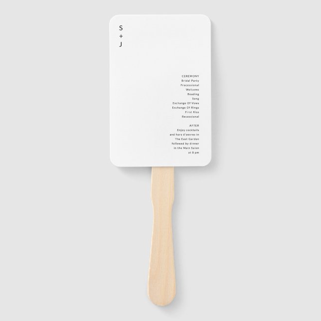 Leque Modern Wedding (Frente)