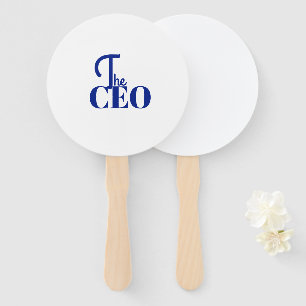 Leque Moderno Minimal O CEO Azul