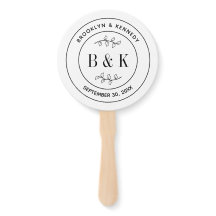 Monograma de Casamento Floral Botânico Divertido N