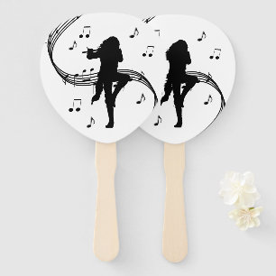 Leque Música Incrível do Tocador de Flauta Solitário
