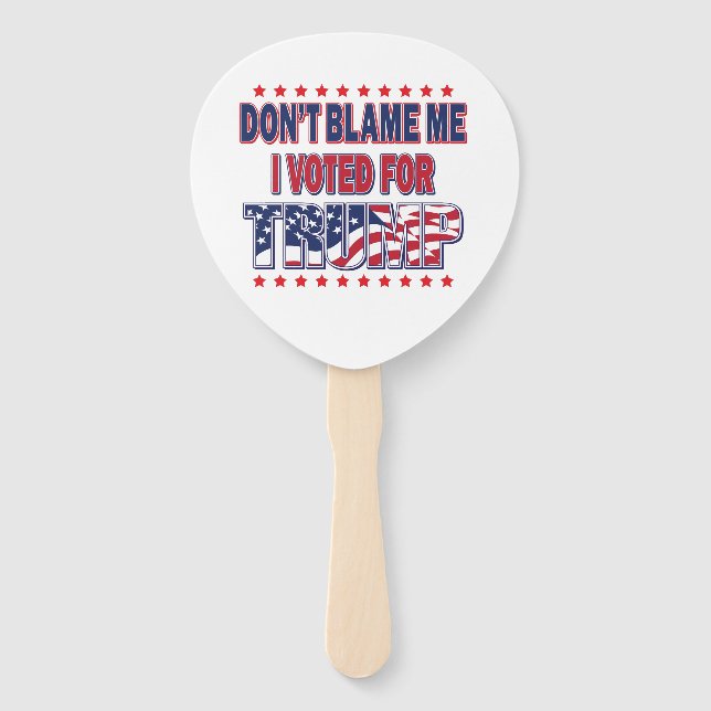 Leque Não me culpes, votei em Trump (Frente)