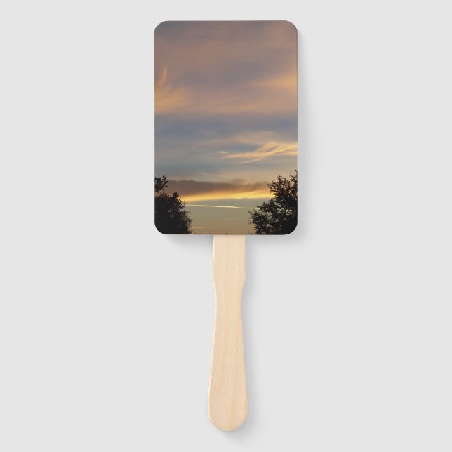 Leque nascer do sol colorido em um ventilador (Frente)