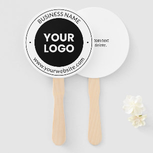 Leque Nome da empresa e site ou slogan, Obrigado Etc.