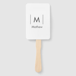 Leque Nome das linhas simples do padrinho de casamento d