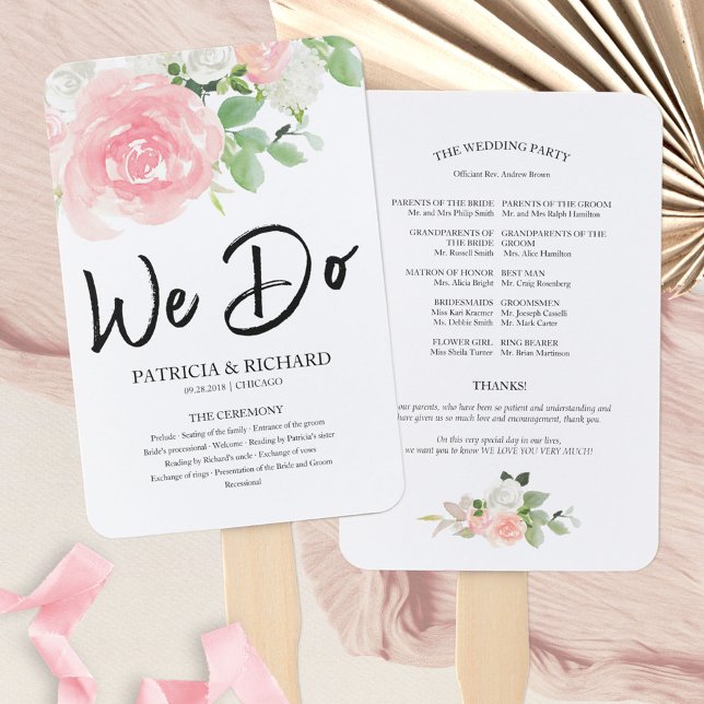 Leque Nós Fazemos Programa de Casamento Floral Rosas Blu (Criador carregado)