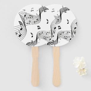 Leque Notas de música em branco