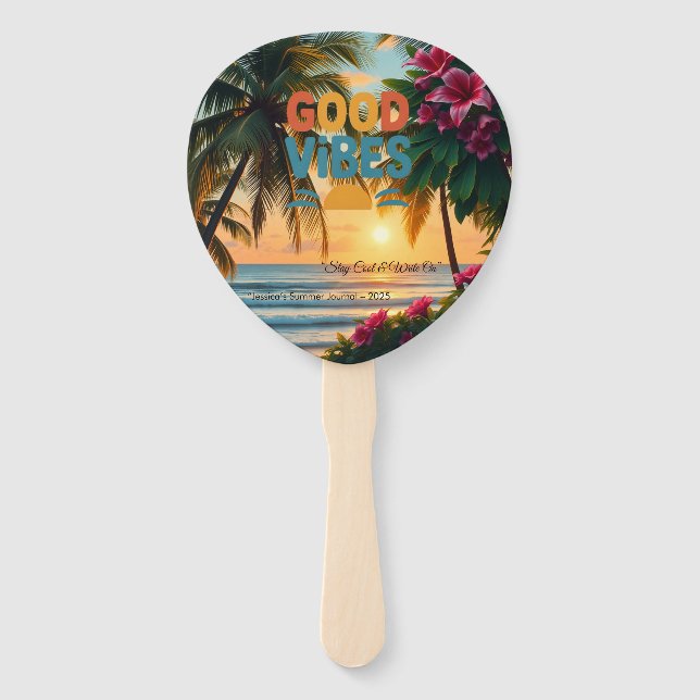 Leque Notebook tropical Summer Vibes (Frente)