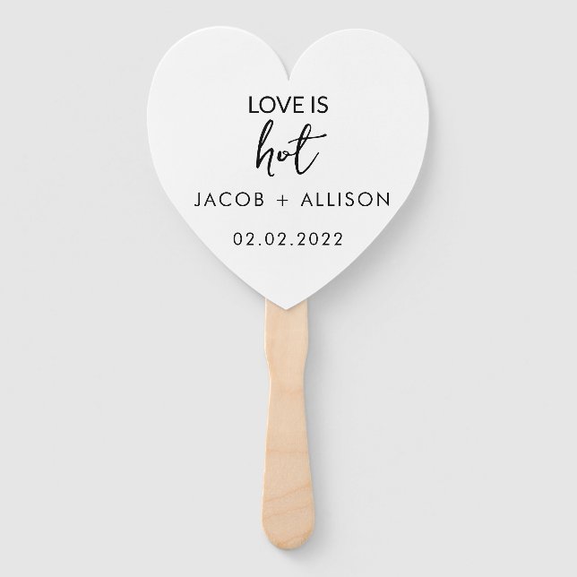 Leque O amor é quente (Frente)