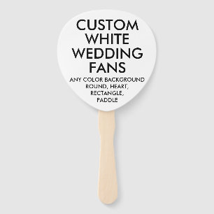 Leque O CASAMENTO BRANCO personalizado costume da PÁ