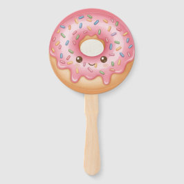 Leque "O Donut Fofo" – Ilustração Doce e Festiva 