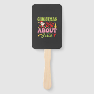 Leque O Natal é Tudo Sobre Jesus Retro