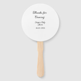 Leque Obrigados para o próximo chá de fraldas, um simple