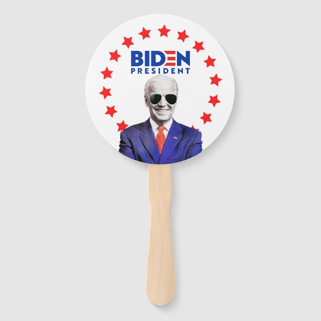 Leque Óculos de sol Joe Biden para a eleição do presiden (Frente)