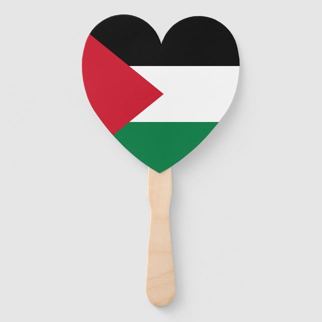 Leque oficialmente pavilhão do Estado da Palestina (Frente)