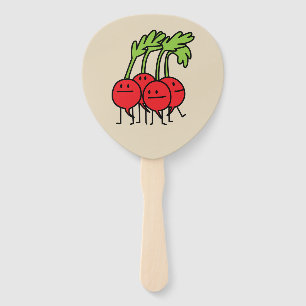 Leque Organi vegetal do grupo do rabanete do grupo feliz