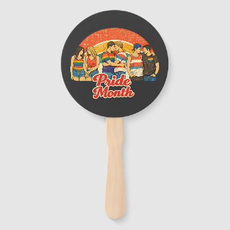 Leque Orgulho Vintage Retro Mês do Orgulho Celebração LG