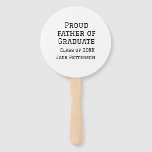 Leque Orgulhoso pai da classe de formandos de 20XX adici