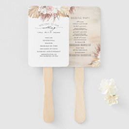 Leque Orquídeas e Palmas Secas Programa de Casamento Tro