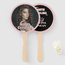 Pacote de 10 Ventiladores do Pageant Glitz Dourado