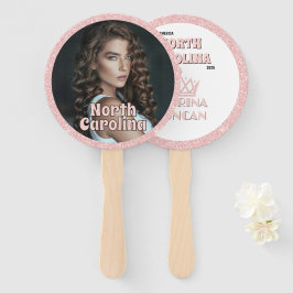 Leque Pacote de 10 Ventiladores do Pageant Glitz Dourado