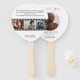 Leque Paddle Funeral Hand Fan – Rounded Corners