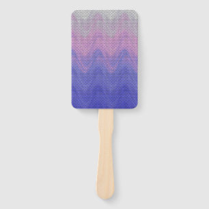 Leque Padrão Abstrato Roxo Rosa Hexágono