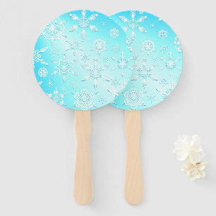 Leque Padrão Crystal Snowflakes