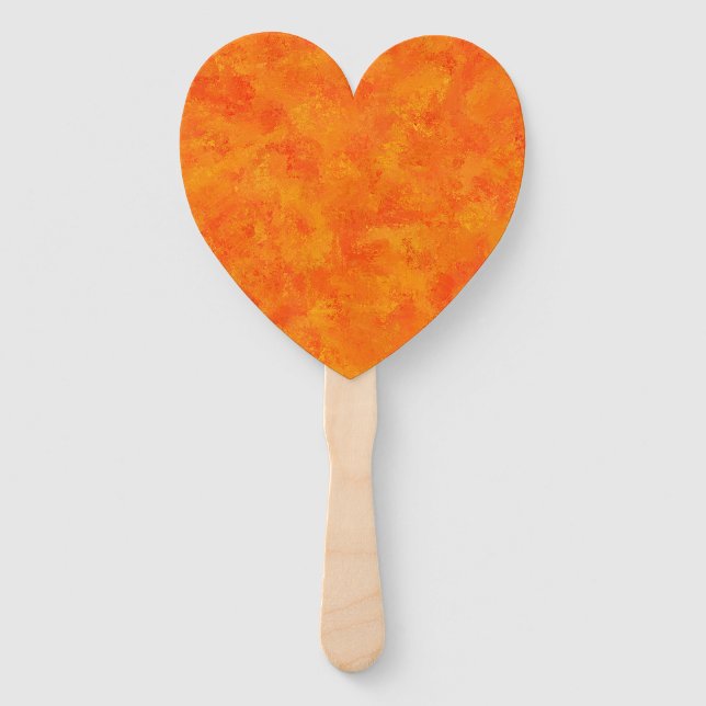 Leque Padrão de Abstrato Laranja (Frente)
