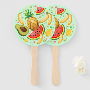 Leque Padrão de Frutas de Verão Fresco
