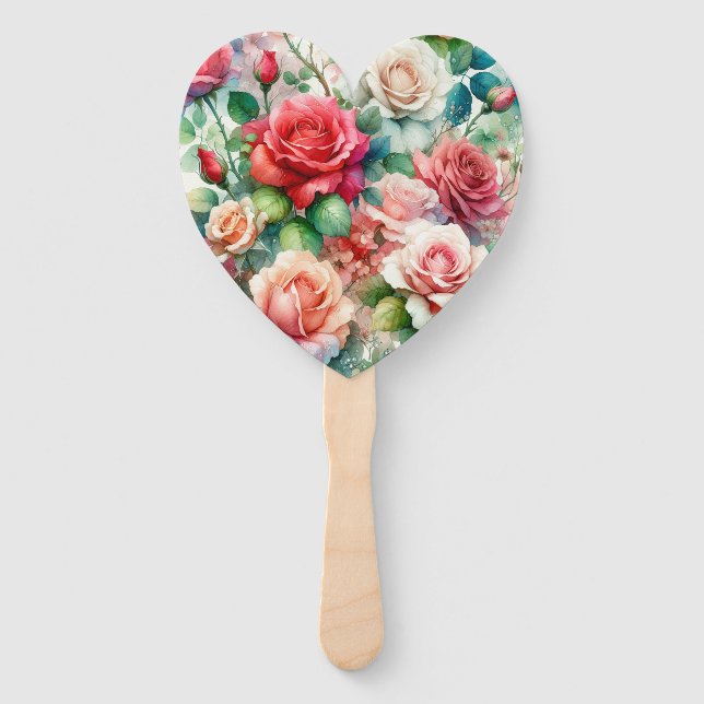 Leque Padrão de Rosa Caprichosa (Frente)