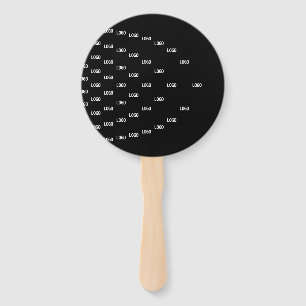 Leque Padrão exclusivo com seu logotipo/imagem carregada