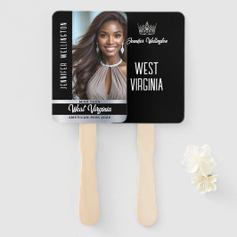 Leque Pageant Fan Wavers | Onyx Shine Set de 10 ventilad