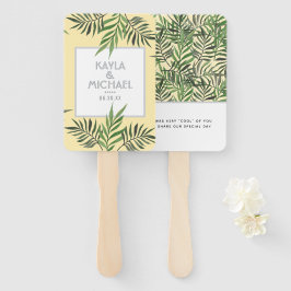 Leque Palm Primavera Wedding Favor