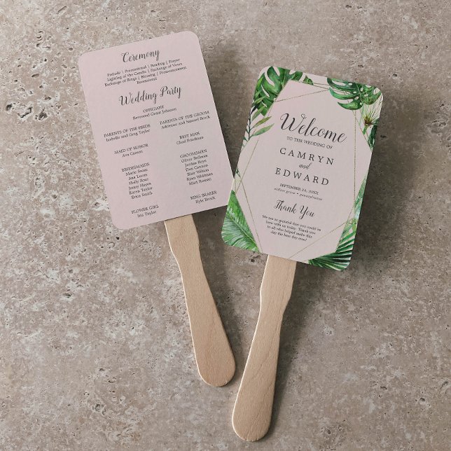 Leque Palma tropical selvagem | Ventilador do Programa B (Criador carregado)