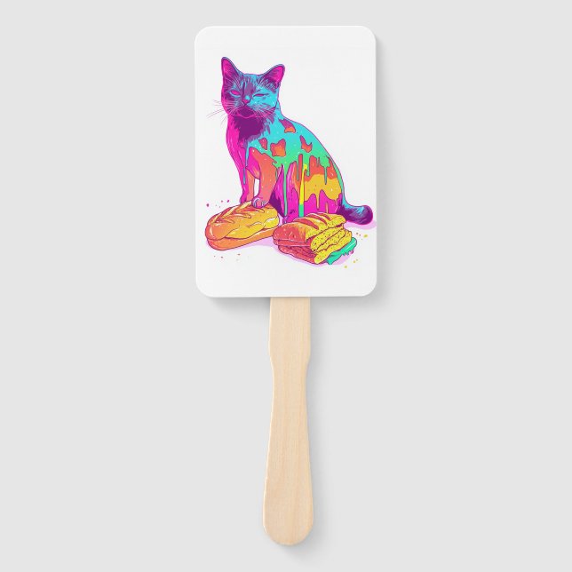 Leque Pão Meowphosis � Meme de Gato Divertido com Erros (Frente)