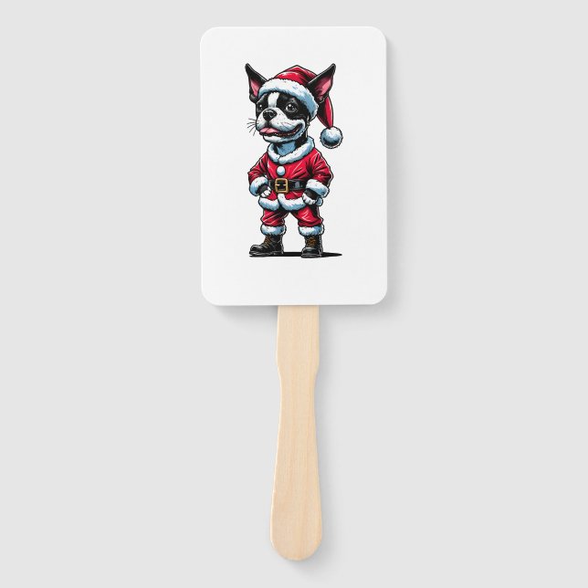Leque Papai Noel de Boston (Frente)