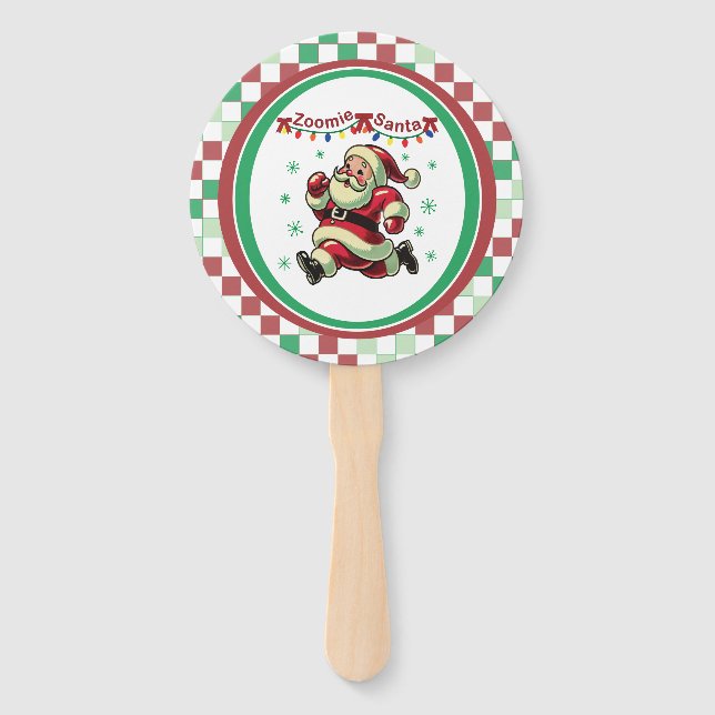 Leque Papai Noel Zoomie Natal (Frente)