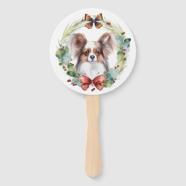 Leque Papillon Christmas Wreath Festivo Pup (Verso)