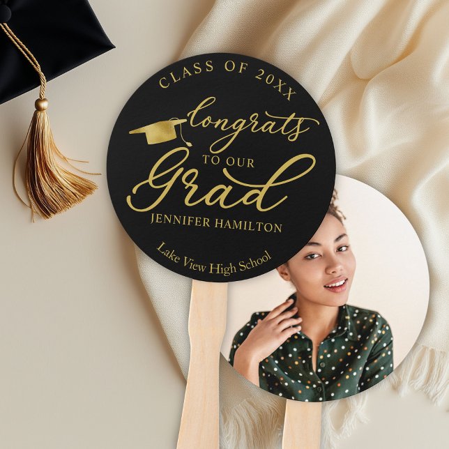 Leque Parabéns ao nosso graduado  Simple 1 Foto de Gradu (Criador carregado)