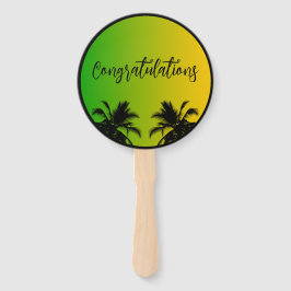 Leque Parabéns Casamento jamaicano ou Noivado