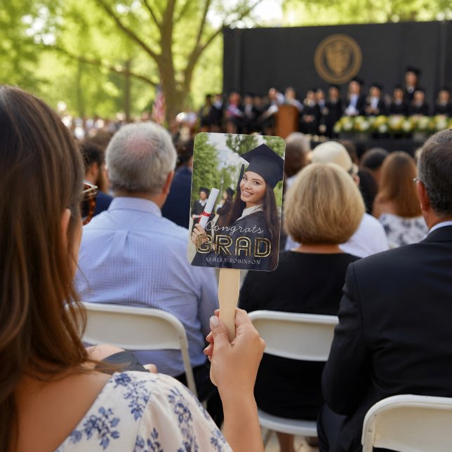 Leque Parabéns Personalizados Graduado Moderno Simples F (Criador carregado)