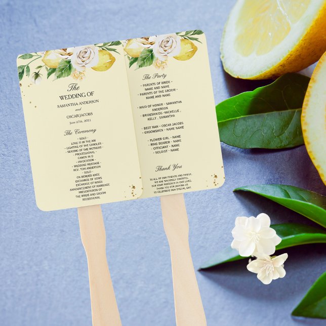 Leque Pasta Amarela de Pastel Moderna e Folha (Criador carregado)