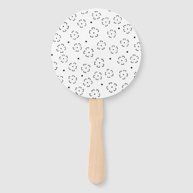 Leque Pasta de Aniversário com Flores Personalizada (Frente)
